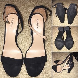 Merona Chunky Heel Open Toe Sandal